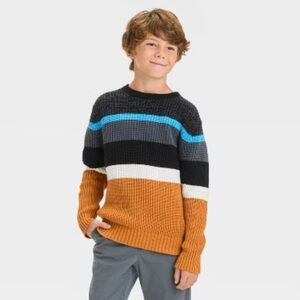 Striped Multicolor Kids Sweater